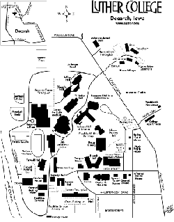 Luther College Campus Map
