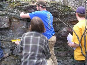 Students at Bariboo, WI, field site