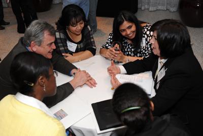 Discussion at the 2010 Minority Faculty Development workshop