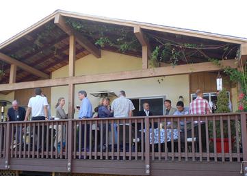 Reception at Pam\'s house