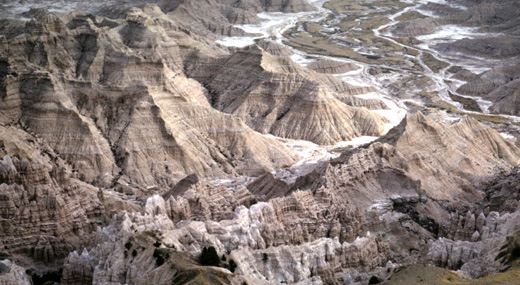 Image from the ND badlands taken by Lou Maher in a light plane