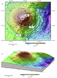 Bathymetric image of Conical Seamount