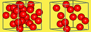density of atoms