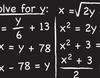 clip of chalkboard with equations