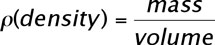 equation for density