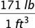 granite density as fraction