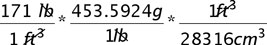converting to si units cancel