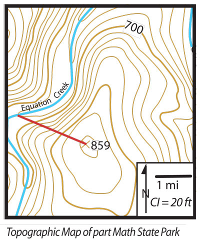 map for sample problem in slope explanation