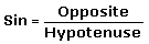 sin=opp/hyp