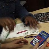 picture of students working with mathematics