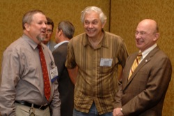 Bob Ridky laughs with fellow colleagues