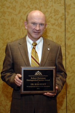 Bob Ridky with Robert Christman Award