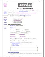 ANSS Input Page