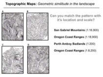 Figure 3. Topographic Maps: Geometric Similitude in the Landscape