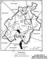 map of USGS gaging station relative to Wells G & H Superfund site