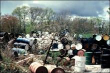 Drum storage at the Whitney Barrel Company